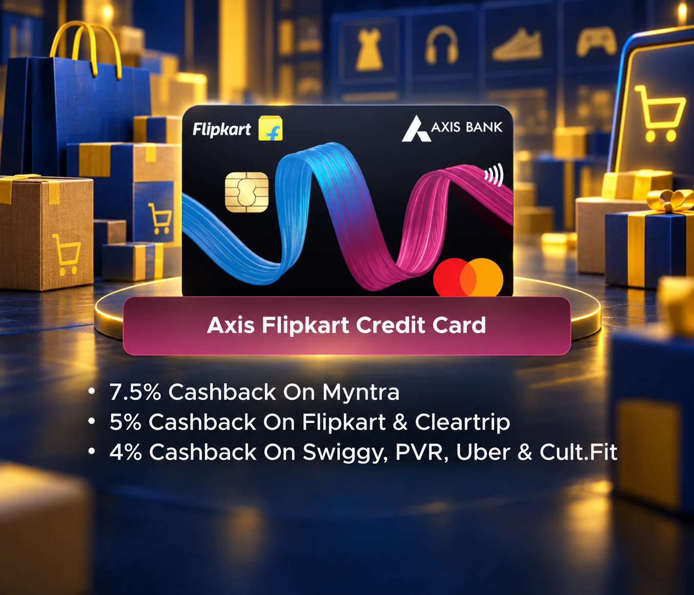 Axis Flipkart Credit Card promotional card visual