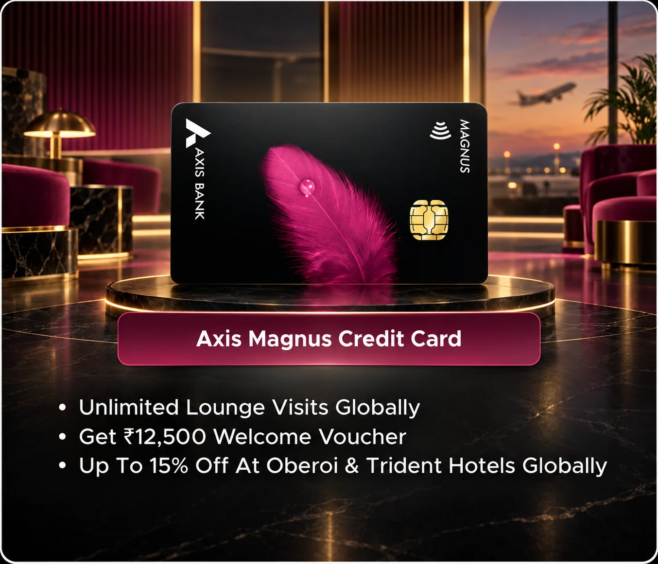 Axis Magnus Credit Card promotional card visual