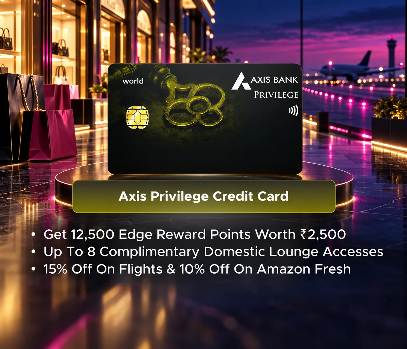 Axis Privilege Credit Card promotional card visual
