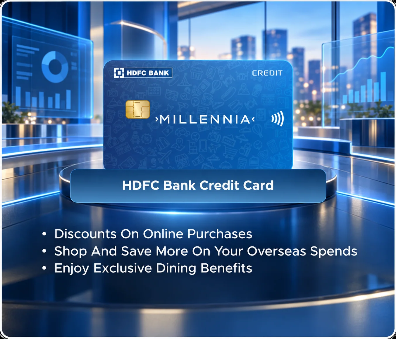 HDFC Bank Credit Card promotional card visual