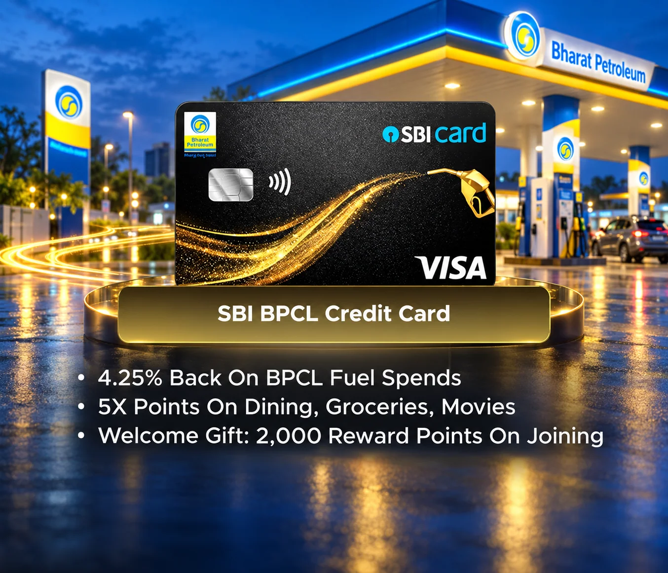 SBI BPCL Credit Card promotional card visual