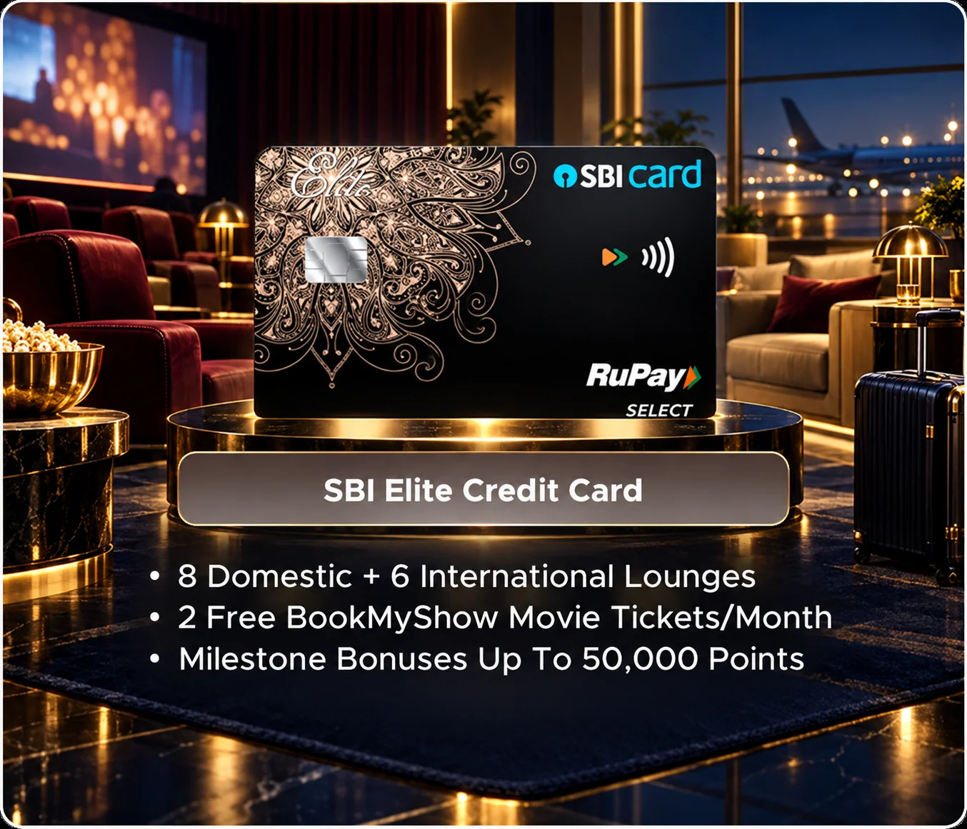SBI Elite Credit Card promotional card visual