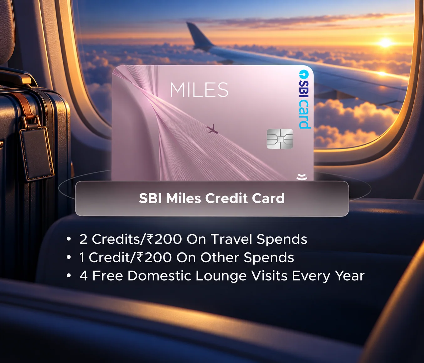 SBI Miles Credit Card promotional card visual
