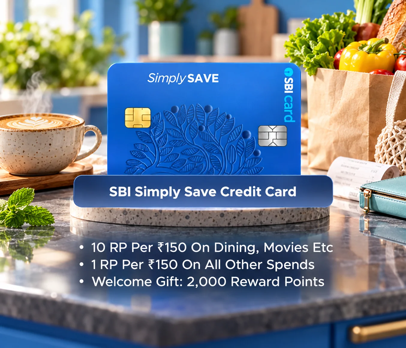 SBI Simply Save Credit Card promotional card visual
