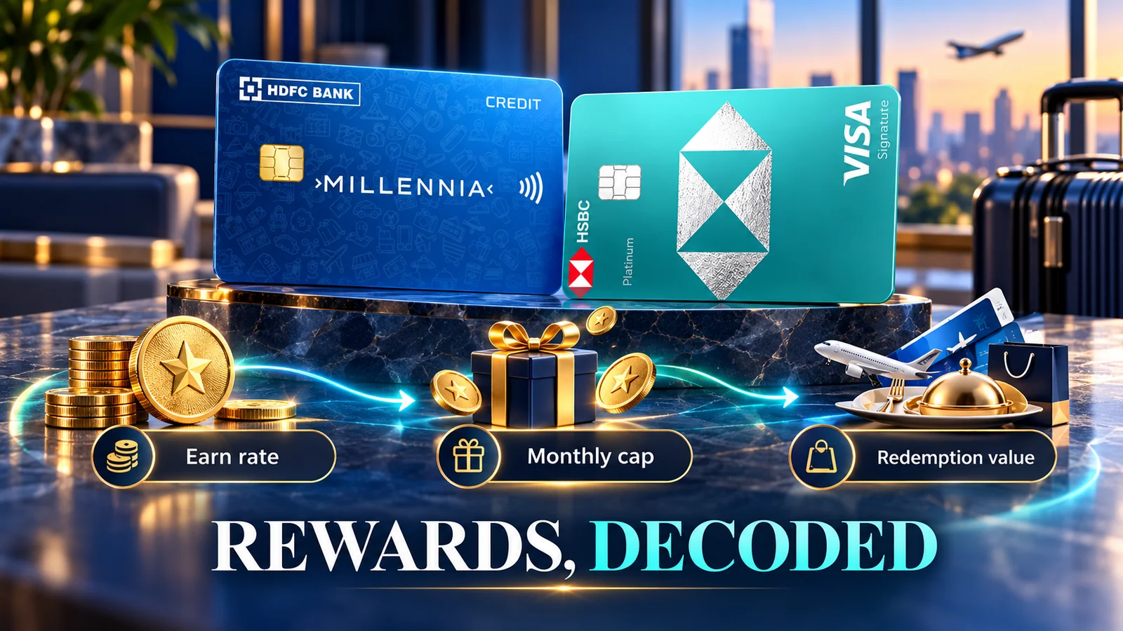 How reward points and caps work